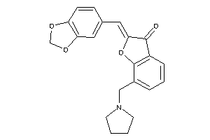2-piperonylidene-7-(pyrrolidinomethyl)coumaran-3-one