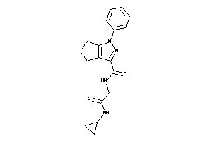 N-[2-(cyclopropylamino)-2-keto-ethyl]-1-phenyl-5,6-dihydro-4H-cyclopenta[c]pyrazole-3-carboxamide