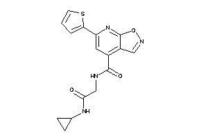 N-[2-(cyclopropylamino)-2-keto-ethyl]-6-(2-thienyl)isoxazolo[5,4-b]pyridine-4-carboxamide