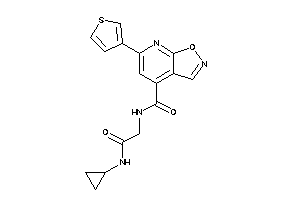 N-[2-(cyclopropylamino)-2-keto-ethyl]-6-(3-thienyl)isoxazolo[5,4-b]pyridine-4-carboxamide