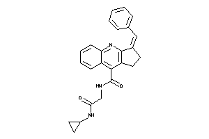3-benzal-N-[2-(cyclopropylamino)-2-keto-ethyl]-1,2-dihydrocyclopenta[b]quinoline-9-carboxamide