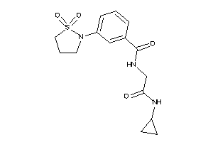 N-[2-(cyclopropylamino)-2-keto-ethyl]-3-(1,1-diketo-1,2-thiazolidin-2-yl)benzamide