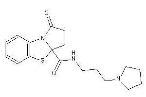 1-keto-N-(3-pyrrolidinopropyl)-2,3-dihydropyrrolo[2,1-b][1,3]benzothiazole-3a-carboxamide