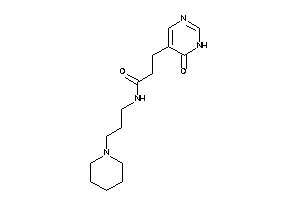 3-(6-keto-1H-pyrimidin-5-yl)-N-(3-piperidinopropyl)propionamide