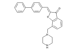 2-(4-phenylbenzylidene)-7-(piperazinomethyl)coumaran-3-one