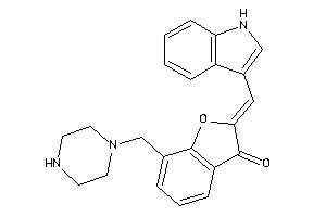 2-(1H-indol-3-ylmethylene)-7-(piperazinomethyl)coumaran-3-one