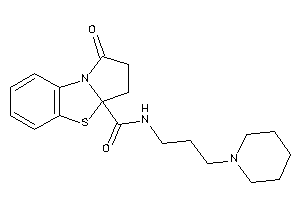 1-keto-N-(3-piperidinopropyl)-2,3-dihydropyrrolo[2,1-b][1,3]benzothiazole-3a-carboxamide