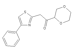 Image of 1-(1,4-dioxan-2-yl)-2-(4-phenylthiazol-2-yl)ethanone