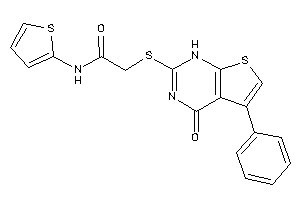 2-[(4-keto-5-phenyl-1H-thieno[2,3-d]pyrimidin-2-yl)thio]-N-(2-thienyl)acetamide