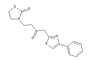 3-[3-keto-4-(4-phenylthiazol-2-yl)butyl]thiazolidin-2-one