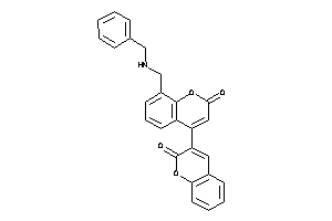 8-[(benzylamino)methyl]-4-(2-ketochromen-3-yl)coumarin