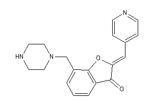 Image of 7-(piperazinomethyl)-2-(4-pyridylmethylene)coumaran-3-one