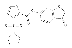 Image of 3-pyrrolidinosulfonylthiophene-2-carboxylic Acid (3-ketocoumaran-6-yl) Ester