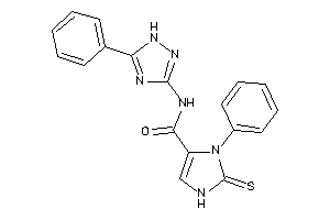 3-phenyl-N-(5-phenyl-1H-1,2,4-triazol-3-yl)-2-thioxo-4-imidazoline-4-carboxamide