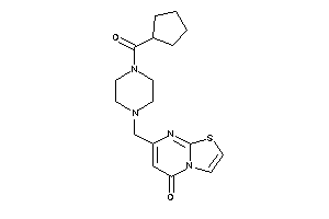 7-[[4-(cyclopentanecarbonyl)piperazino]methyl]thiazolo[3,2-a]pyrimidin-5-one