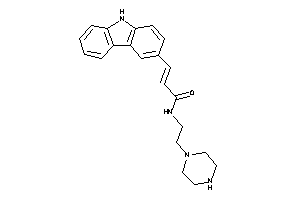 3-(9H-carbazol-3-yl)-N-(2-piperazinoethyl)acrylamide