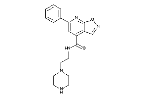 6-phenyl-N-(2-piperazinoethyl)isoxazolo[5,4-b]pyridine-4-carboxamide