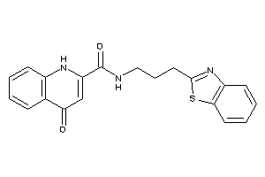 N-[3-(1,3-benzothiazol-2-yl)propyl]-4-keto-1H-quinoline-2-carboxamide