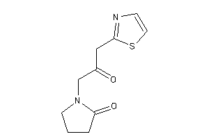 1-(2-keto-3-thiazol-2-yl-propyl)-2-pyrrolidone