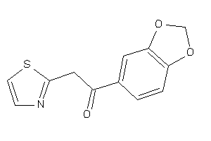 1-(1,3-benzodioxol-5-yl)-2-thiazol-2-yl-ethanone