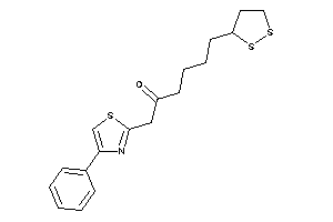 6-(dithiolan-3-yl)-1-(4-phenylthiazol-2-yl)hexan-2-one