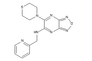 Image of 2-pyridylmethyl-(6-thiomorpholinofurazano[3,4-b]pyrazin-5-yl)amine