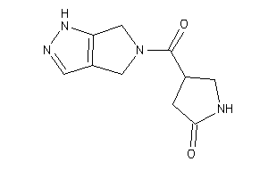 4-(4,6-dihydro-1H-pyrrolo[3,4-c]pyrazole-5-carbonyl)-2-pyrrolidone