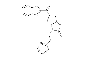 5-(1H-indole-2-carbonyl)-3-[2-(2-pyridyl)ethyl]-3a,4,6,6a-tetrahydropyrrolo[3,4-d]oxazol-2-one