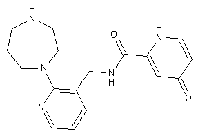 N-[[2-(1,4-diazepan-1-yl)-3-pyridyl]methyl]-4-keto-1H-pyridine-2-carboxamide