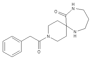 3-(2-phenylacetyl)-3,8,12-triazaspiro[5.6]dodecan-7-one