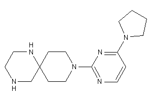 3-(4-pyrrolidinopyrimidin-2-yl)-3,7,10-triazaspiro[5.5]undecane