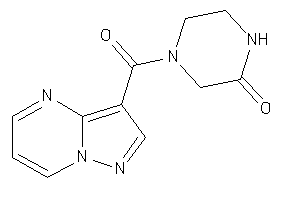 4-(pyrazolo[1,5-a]pyrimidine-3-carbonyl)piperazin-2-one