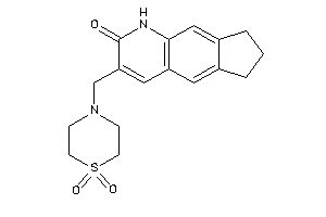 3-[(1,1-diketo-1,4-thiazinan-4-yl)methyl]-1,6,7,8-tetrahydrocyclopenta[g]quinolin-2-one