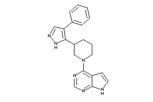 4-[3-(4-phenyl-1H-pyrazol-5-yl)piperidino]-7H-pyrrolo[2,3-d]pyrimidine