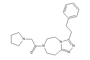Image of 1-(3-phenethyl-5,6,8,9-tetrahydro-[1,2,4]triazolo[3,4-g][1,4]diazepin-7-yl)-2-pyrrolidino-ethanone