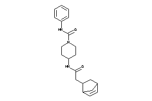 4-[[2-(5-bicyclo[2.2.1]hept-2-enyl)acetyl]amino]-N-phenyl-piperidine-1-carboxamide