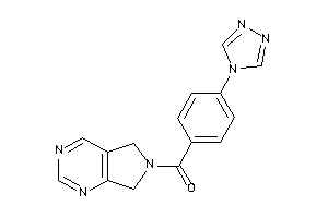 5,7-dihydropyrrolo[3,4-d]pyrimidin-6-yl-[4-(1,2,4-triazol-4-yl)phenyl]methanone