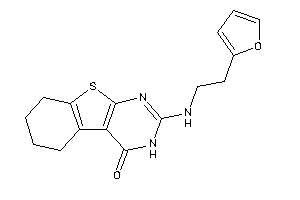 2-[2-(2-furyl)ethylamino]-5,6,7,8-tetrahydro-3H-benzothiopheno[2,3-d]pyrimidin-4-one