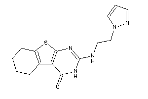 2-(2-pyrazol-1-ylethylamino)-5,6,7,8-tetrahydro-3H-benzothiopheno[2,3-d]pyrimidin-4-one