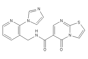 N-[(2-imidazol-1-yl-3-pyridyl)methyl]-5-keto-thiazolo[3,2-a]pyrimidine-6-carboxamide