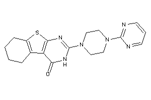 2-[4-(2-pyrimidyl)piperazino]-5,6,7,8-tetrahydro-3H-benzothiopheno[2,3-d]pyrimidin-4-one