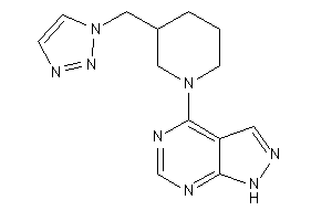 4-[3-(triazol-1-ylmethyl)piperidino]-1H-pyrazolo[3,4-d]pyrimidine