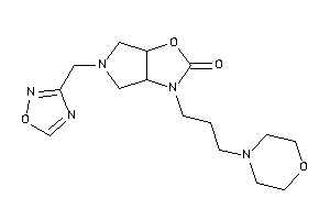3-(3-morpholinopropyl)-5-(1,2,4-oxadiazol-3-ylmethyl)-3a,4,6,6a-tetrahydropyrrolo[3,4-d]oxazol-2-one
