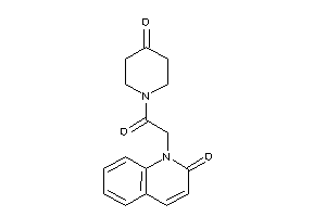 1-[2-keto-2-(4-ketopiperidino)ethyl]carbostyril