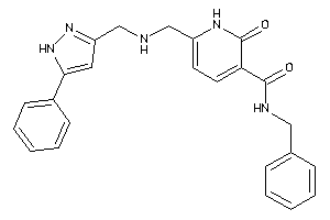 N-benzyl-2-keto-6-[[(5-phenyl-1H-pyrazol-3-yl)methylamino]methyl]-1H-pyridine-3-carboxamide