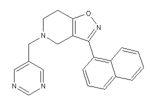 3-(1-naphthyl)-5-(5-pyrimidylmethyl)-6,7-dihydro-4H-isoxazolo[4,5-c]pyridine