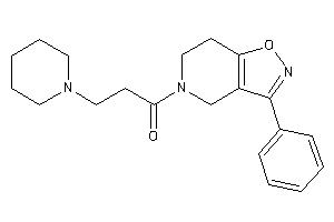 Image of 1-(3-phenyl-6,7-dihydro-4H-isoxazolo[4,5-c]pyridin-5-yl)-3-piperidino-propan-1-one