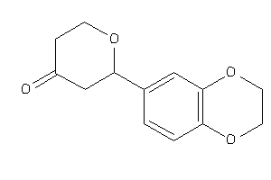 Image of 2-(2,3-dihydro-1,4-benzodioxin-6-yl)tetrahydropyran-4-one