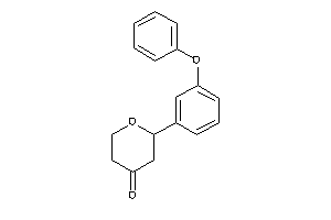 Image of 2-(3-phenoxyphenyl)tetrahydropyran-4-one