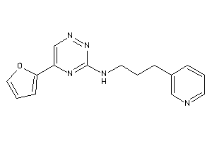 [5-(2-furyl)-1,2,4-triazin-3-yl]-[3-(3-pyridyl)propyl]amine